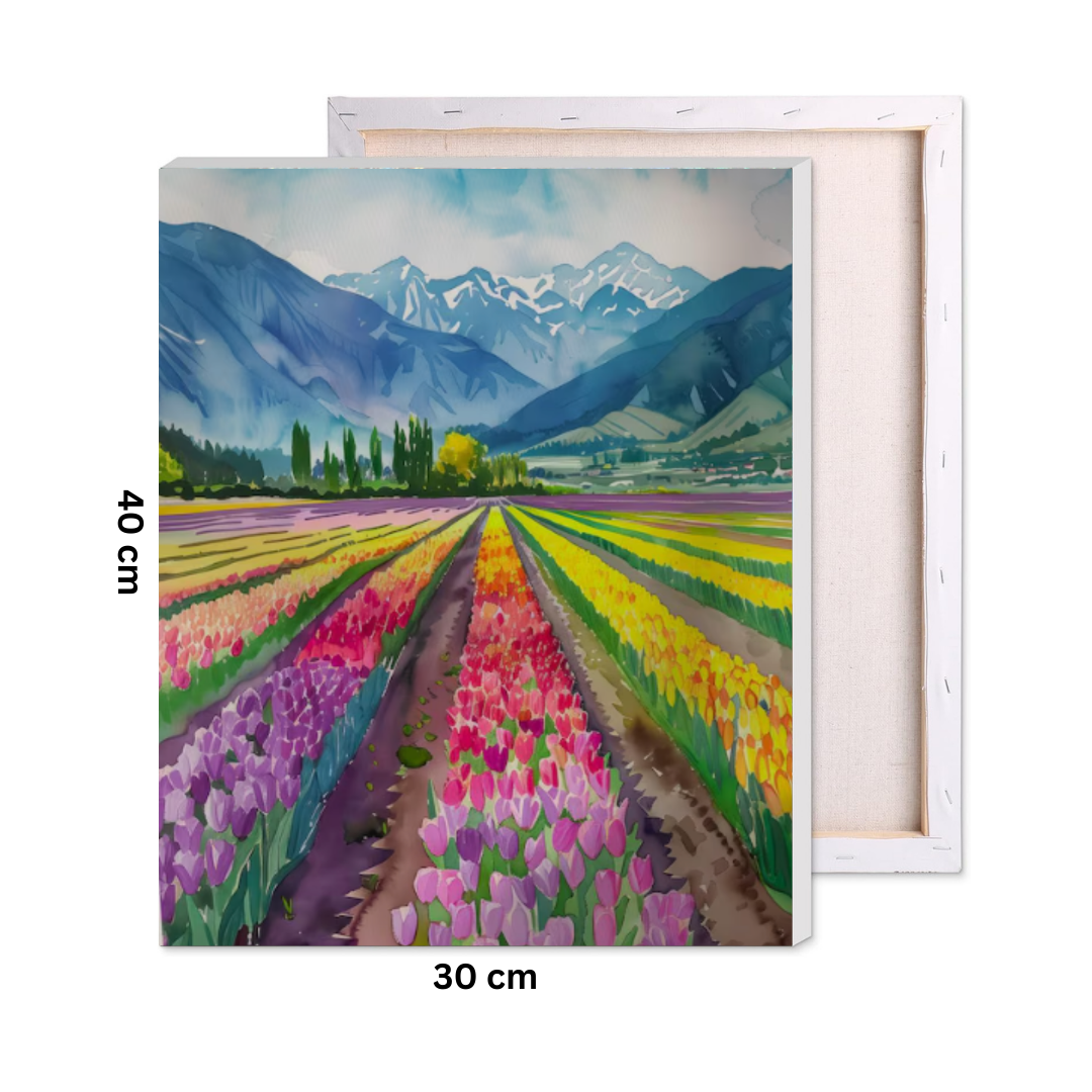 Tulip Field Paint by Number Kit