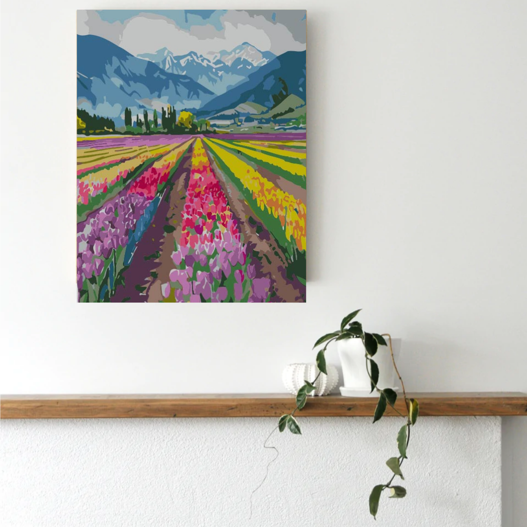 Tulip Field Paint by Number Kit