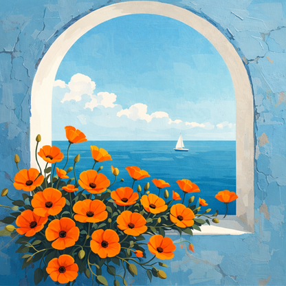 Exotic Blooms Paint by Number Mini Kit