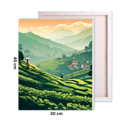 Misty Terraces Paint by Number Kit
