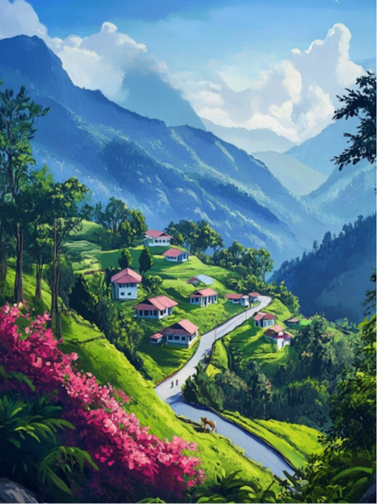 Dreamy Hilltops Paint by Number Kit