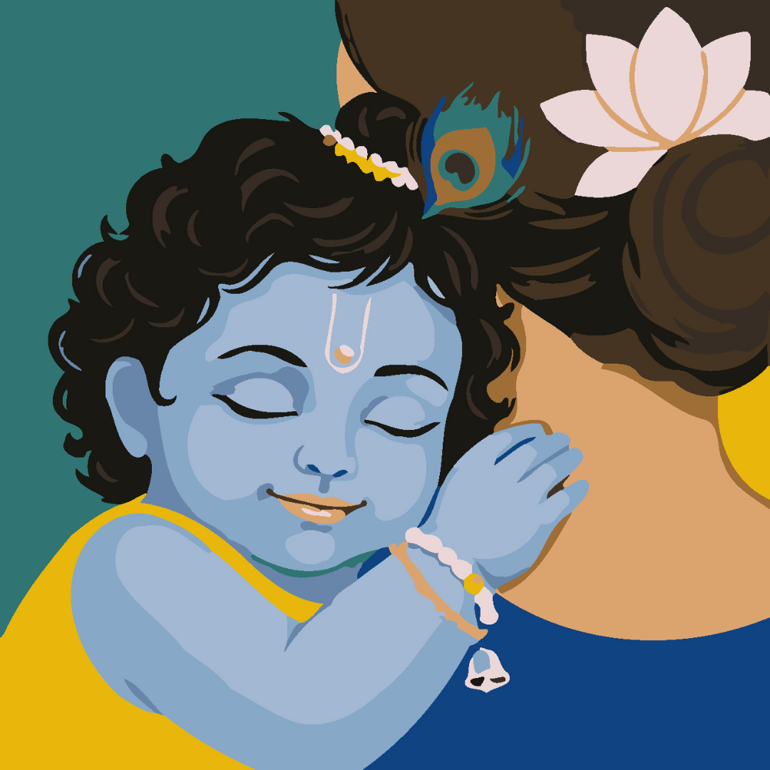 Bal Krishna Paint by Number Mini Kit