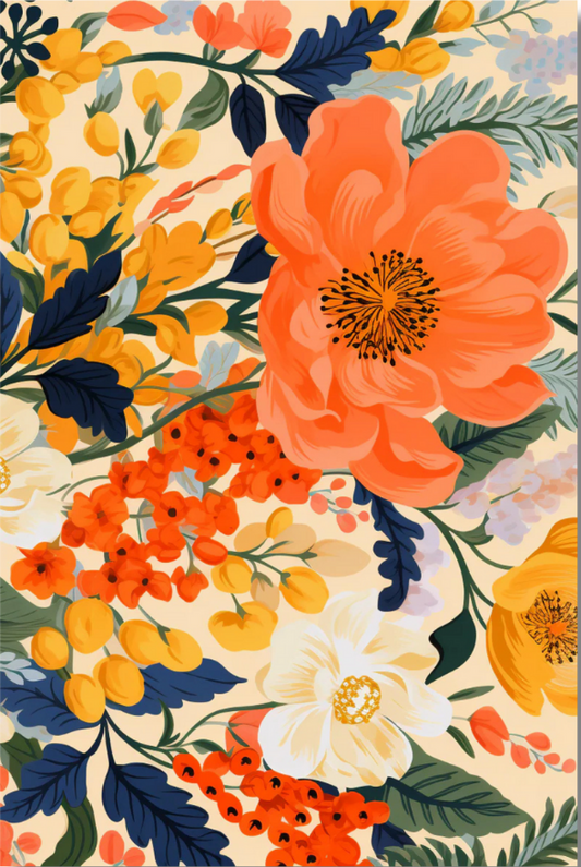 Wild Golden Blooms Diamond Painting Kit