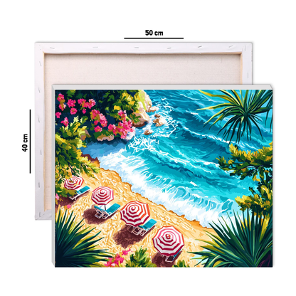 Paradise Beach Getaway Paint by Number Jumbo Kit