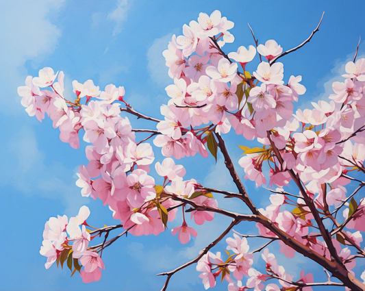 Cherry Blossoming Paint by Number Kit