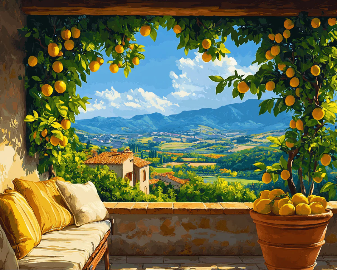 Amalfi Afternoon Paint by Number Jumbo Kit
