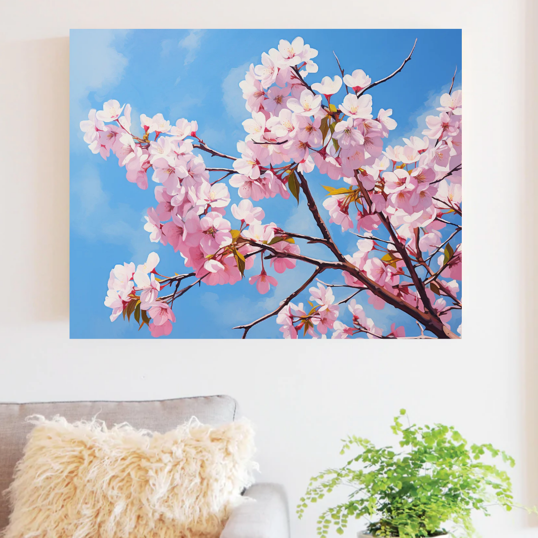 Cherry Blossoming Paint by Number Kit