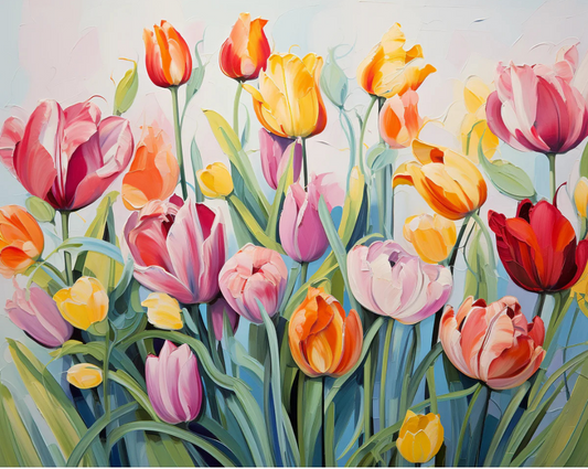 Timeless Tulips Paint by Number Kit