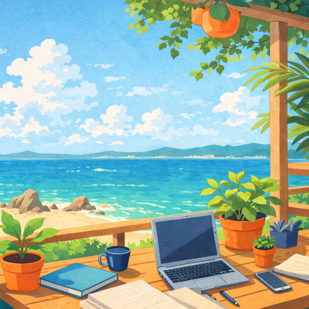 Out of Office Views Paint by Number Mini Kit