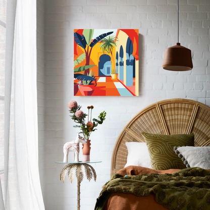 Cozy Courtyard Paint by Number Mini Kit