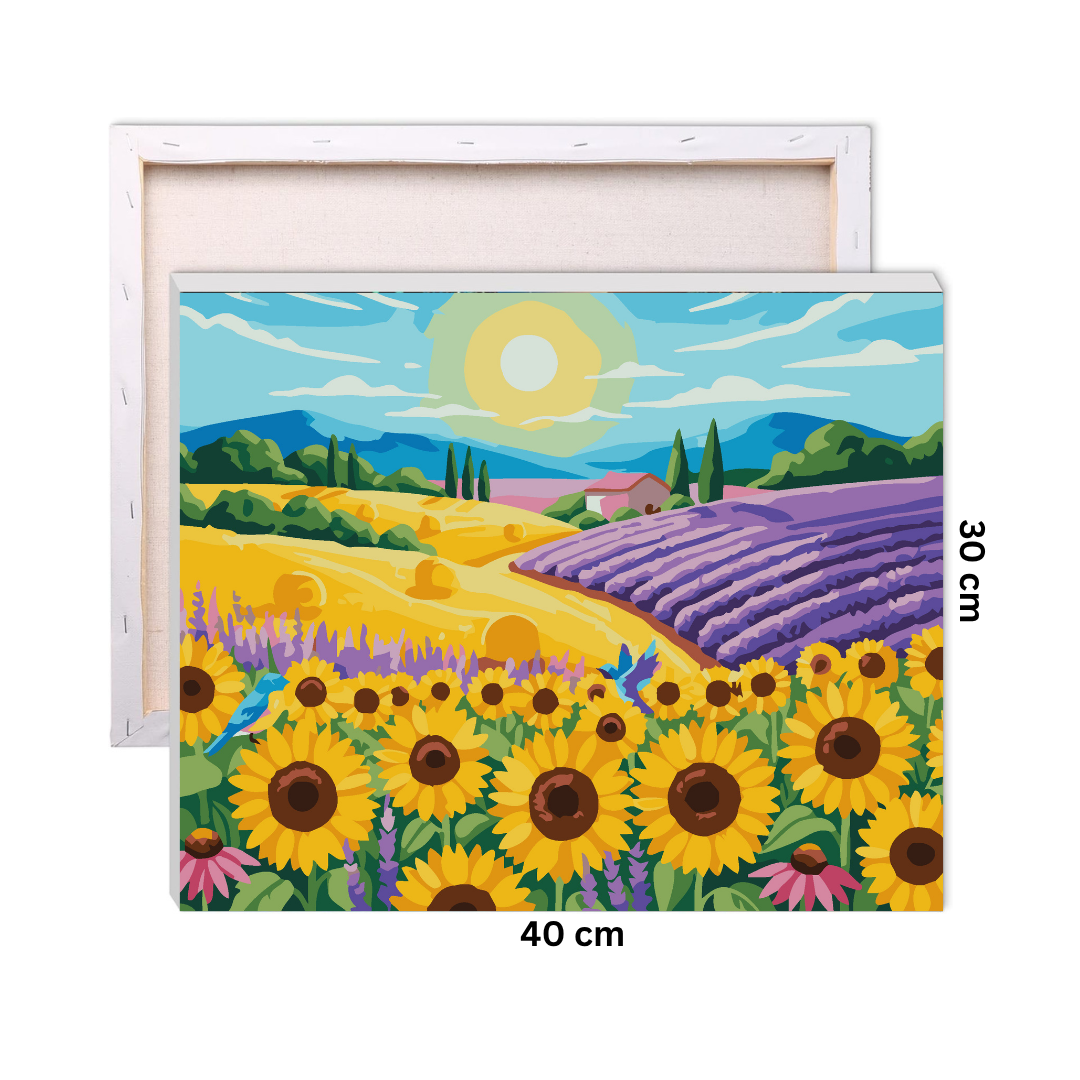 Sunflower Fields Paint by Number Kit