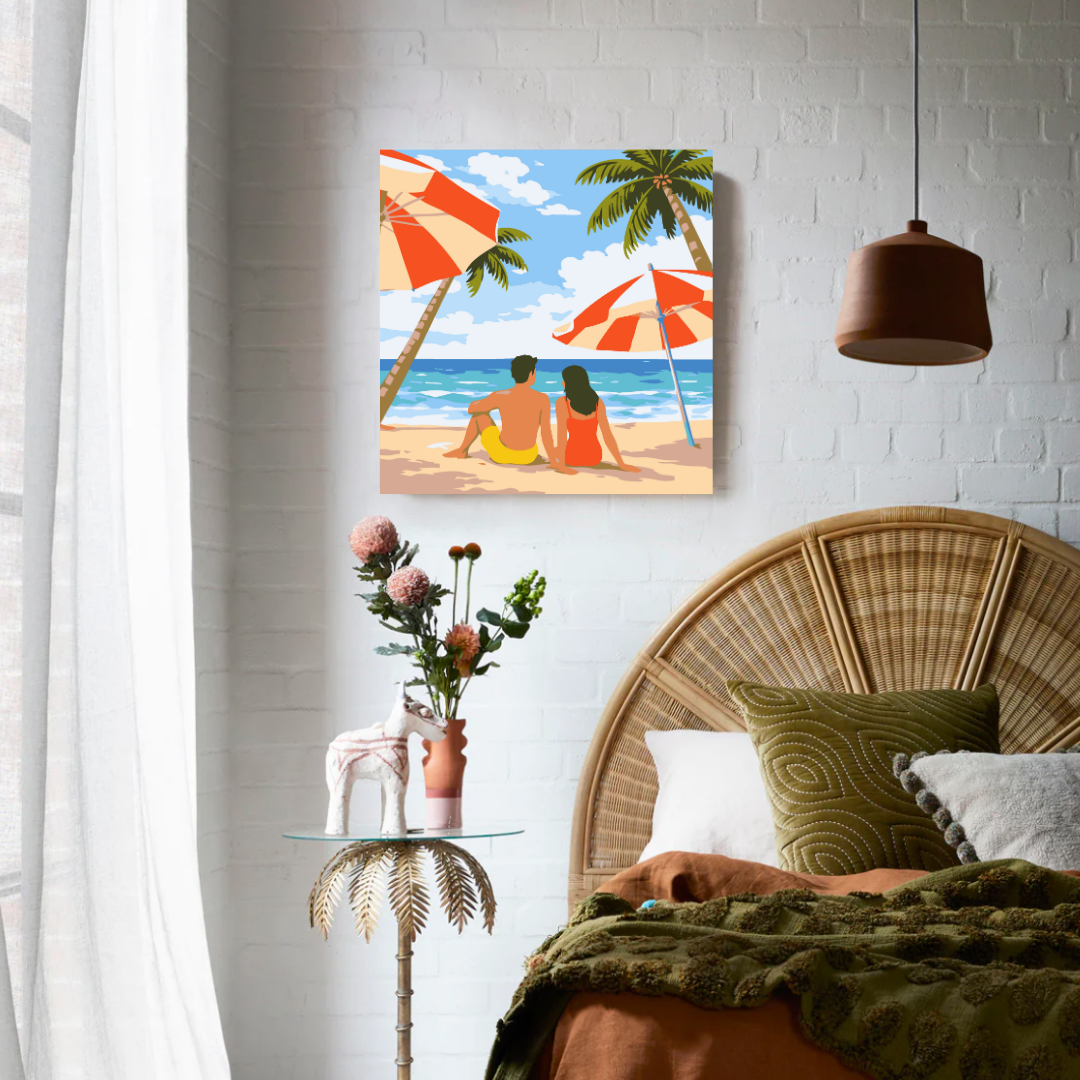 Beach Date Paint by Number Mini Kit