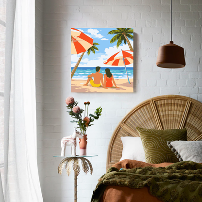 Beach Date Paint by Number Mini Kit