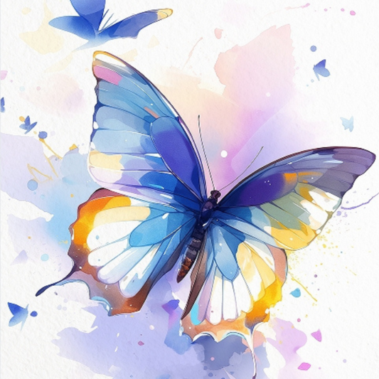 Butterflies Watercolour Painting Book Kit