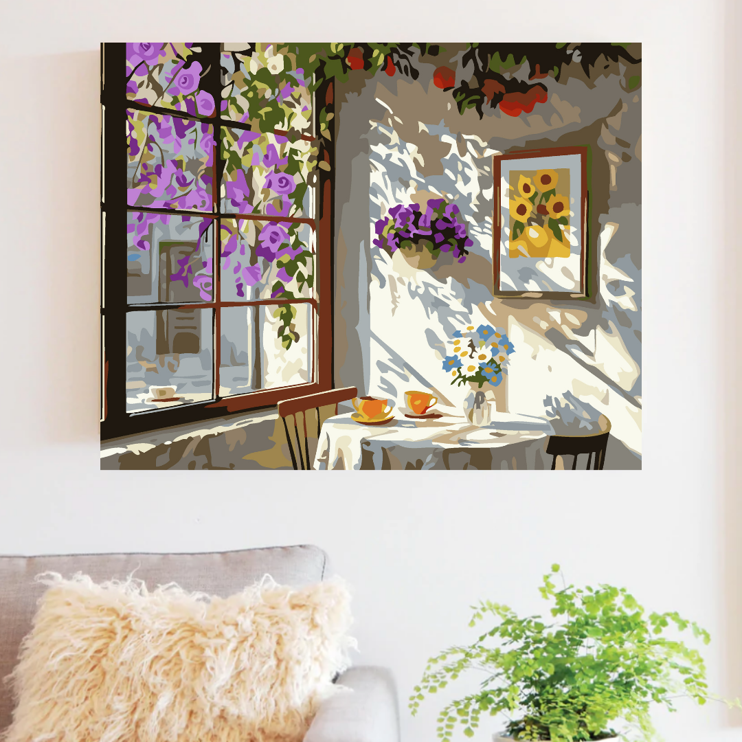 Cozy Cafe Paint by Number Kit