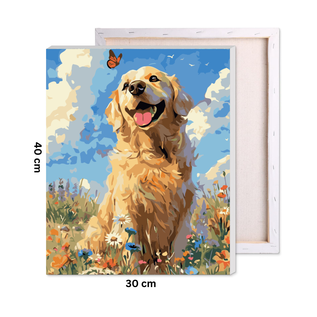 Happiest Dog Paint by Number Kit