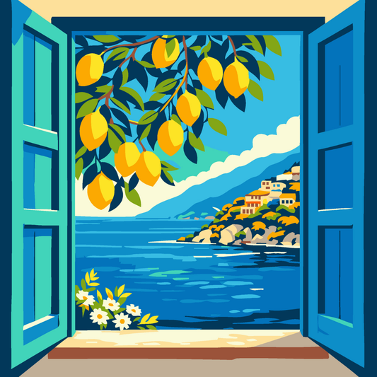 Mediterranean Views Paint by Number Mini Kit