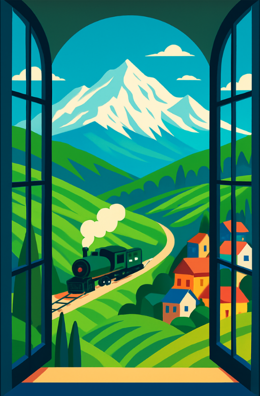 Hillside Ride Diamond Painting Kit