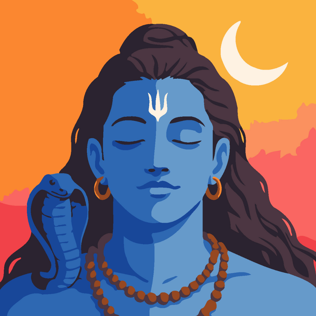 Shiva Paint by Number Mini Kit
