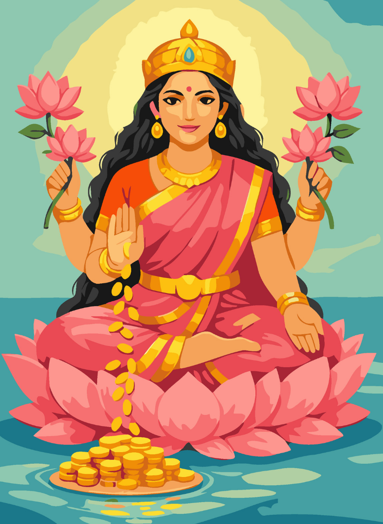Lakshmi Blessings Paint by Number Kit