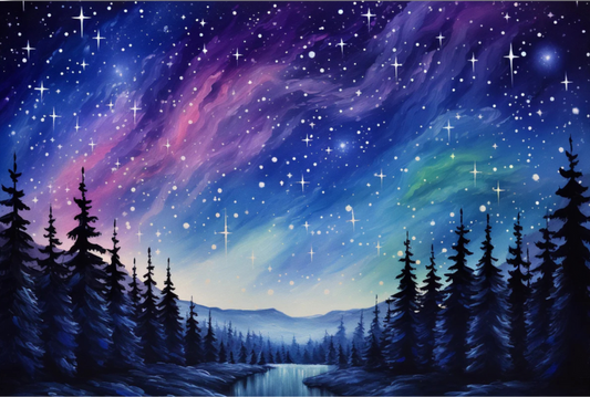 Starry Night Diamond Painting Kit