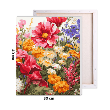 Blooming Flowers Paint by Number Kit
