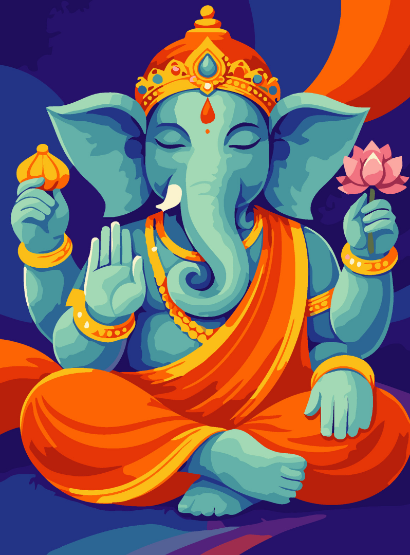 Ganesha Bliss Paint by Number Kit