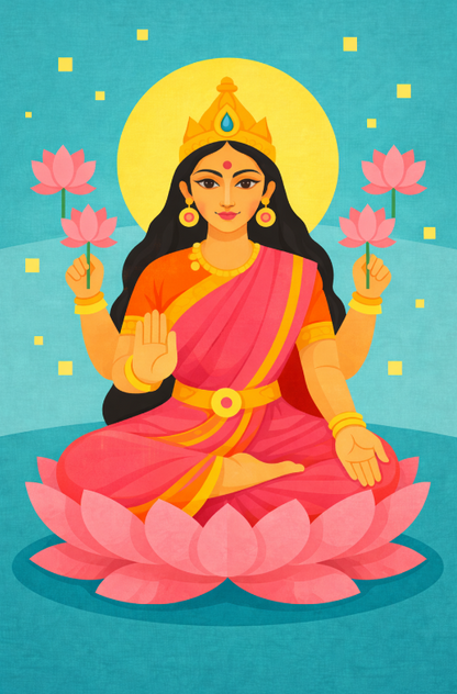 Lakshmi Golden Glow Diamond Painting Kit