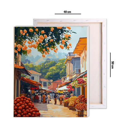 Morning Market Walk Paint by Number Jumbo Kit