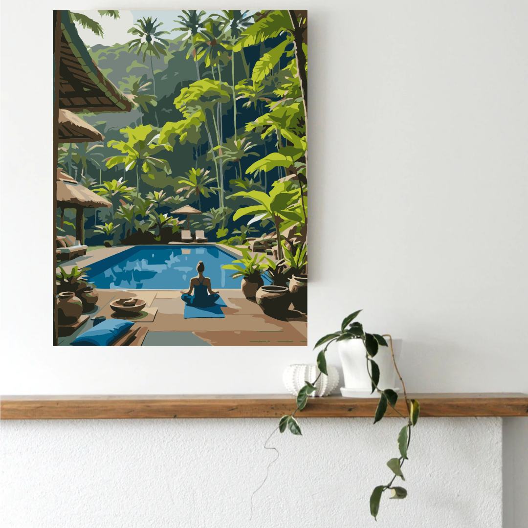 Escape to Paradise Paint by Number Jumbo Kit