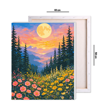 Alpine Sunset Paint by Number Jumbo Kit