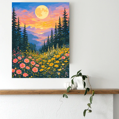 Alpine Sunset Paint by Number Jumbo Kit