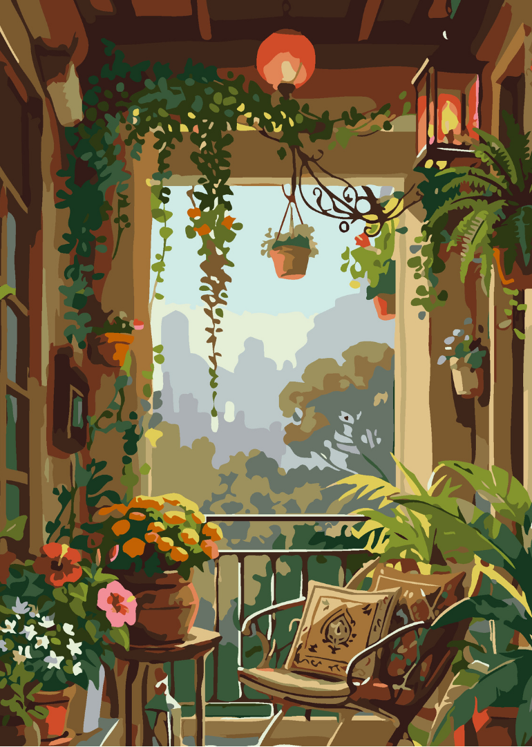 The Cozy Nook Paint by Number Jumbo Kit