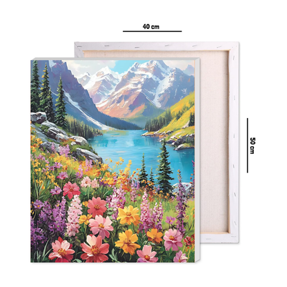 Alps Gone Wild-Flowers Paint by Number Jumbo Kit