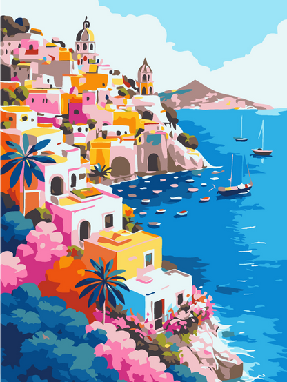 Dreamy Italian Escape Paint by Number Kit
