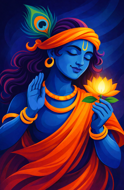 Divine Krishna Aura Diamond Painting Kit