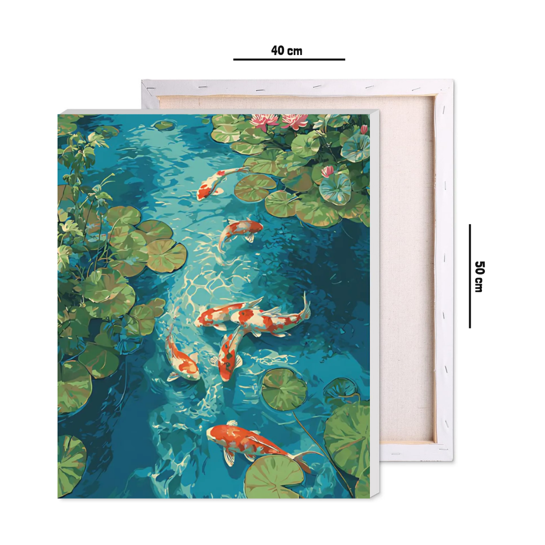 Zen Koi Pond Paint by Number Jumbo Kit