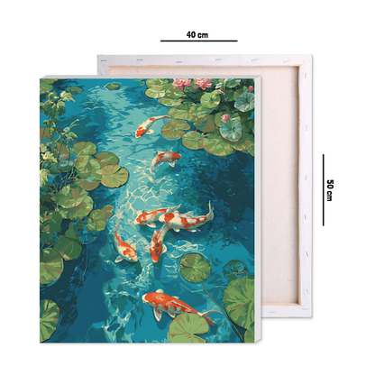 Zen Koi Pond Paint by Number Jumbo Kit