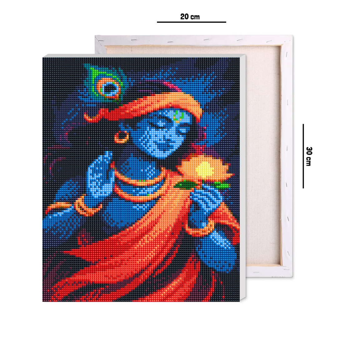 Divine Krishna Aura Diamond Painting Kit