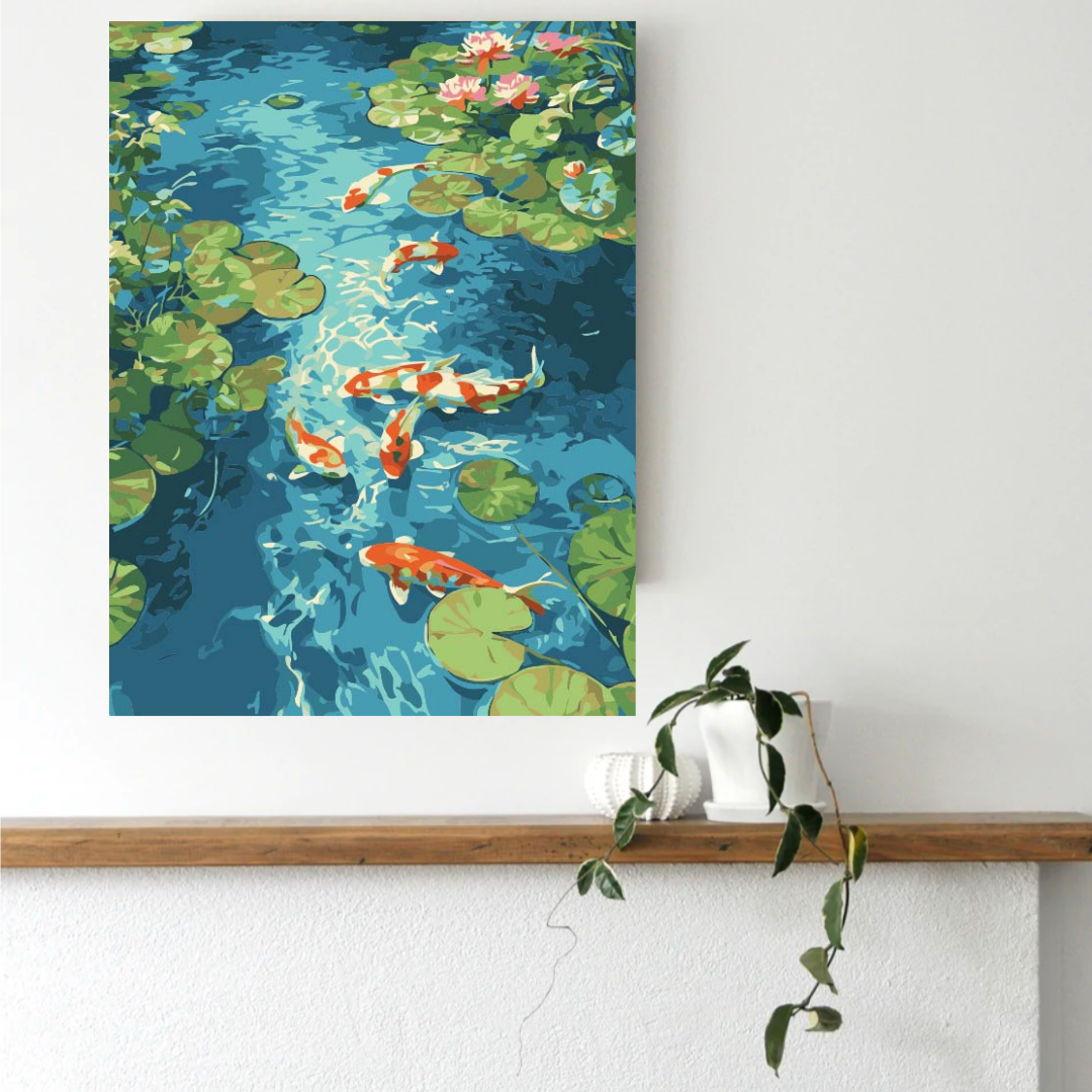 Zen Koi Pond Paint by Number Jumbo Kit