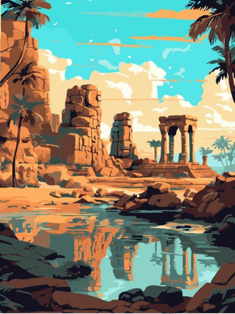 Hampi Paint by Number Jumbo Kit