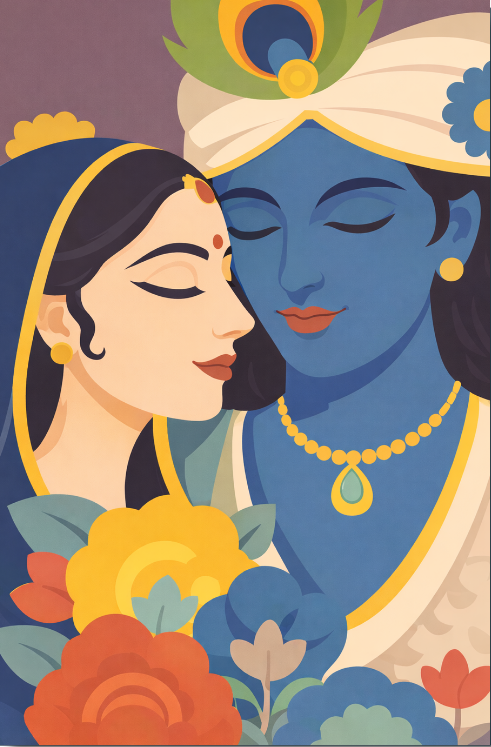 Radha Krishna Eternal Love Diamond Painting Kit