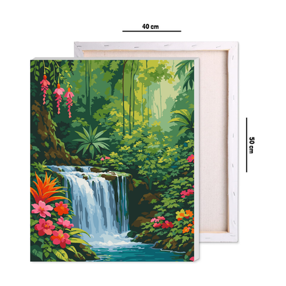 Hidden Waterfalls Paint by Number Jumbo Kit