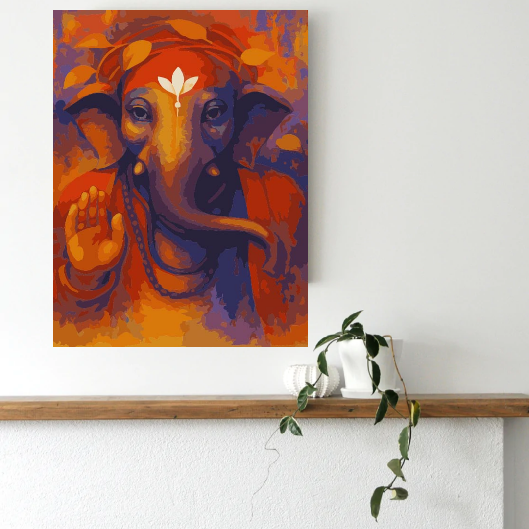 Ganesha Blessings Paint by Number Jumbo Kit