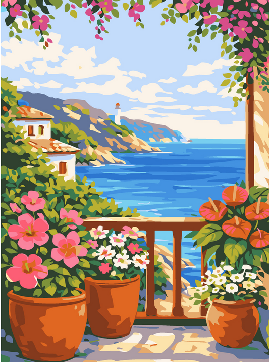 Bloom & Blue Views Paint by Number Kit