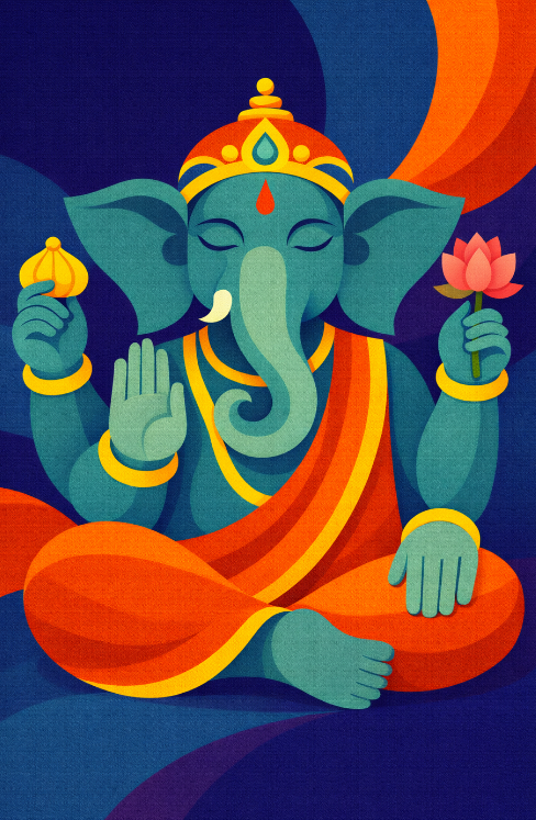 Ganesha Glow Diamond Painting Kit