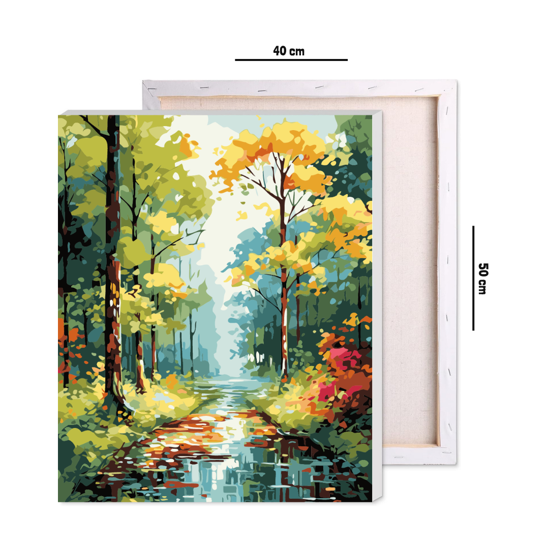 Walk in the Rain Paint by Number Jumbo Kit