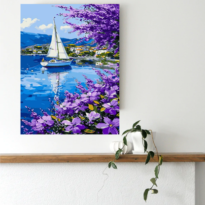 Lavender Lake Escape Paint by Number Jumbo Kit
