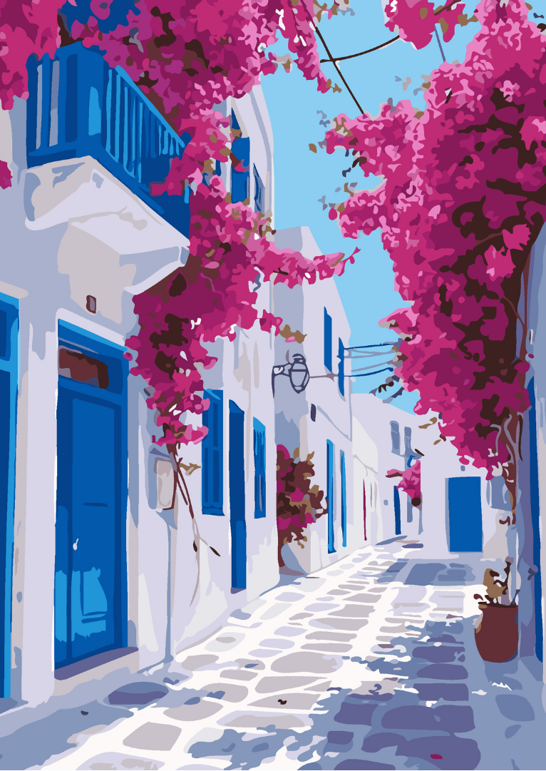 Mediterranean Escape Paint by Number Jumbo Kit