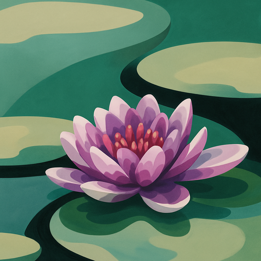 Lush Lily Paint by Number Mini Kit
